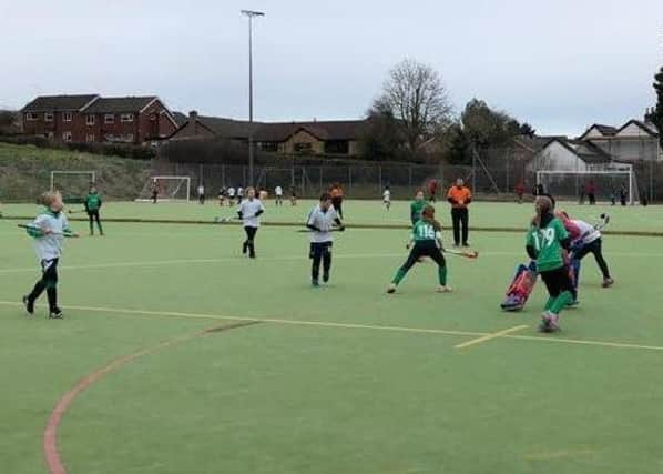 Louth HC Under 11s in action at their home tournament at London Road EMN-200316-084851002