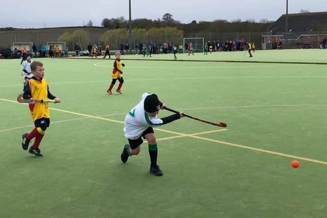 Louth HC Under 11s in action at their home tournament at London Road EMN-200316-084841002