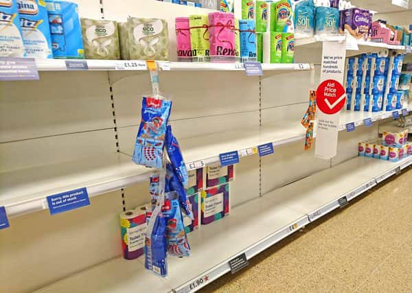 A supermarket in East Lindsey struggles to keep up with the demand for essential supplies.