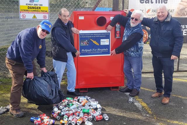 Turning cans into helipads ...