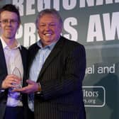 One of many highlights of a very happy time with the Melton Times - receiving my first gong at the Regional Press Awards EMN-200317-134920002