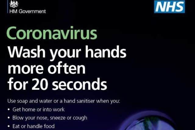 Government and NHS advice on how to restrict spread of coronavirus EMN-200316-162757001