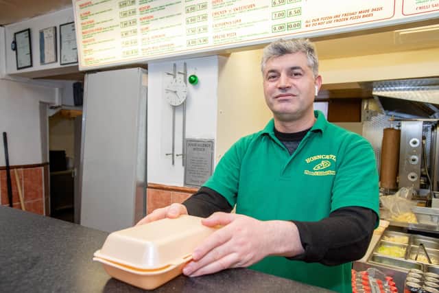 Customers continue to place orders through Horncastle Pizza and Kebab House - but deliveries are becoming more popular. Picture: John Aron Photography.
