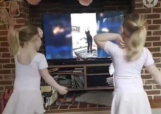 Taking lessons online, babyballet Boston.