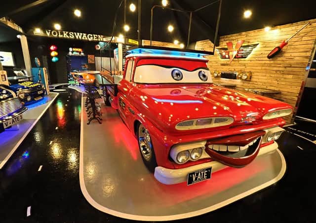Inside the automotive-themed V-Ate.