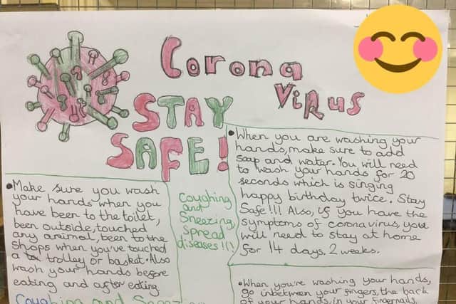 A 'Stay Safe' poster