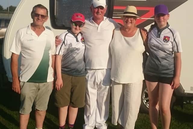 Louth archers Amber Sheppard (second left) and Louise Smith (right) pictured last summer EMN-200323-093001002