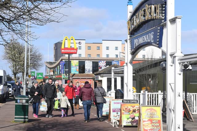 This picture of the seafront in Skegness was taken on Saturday, March 21 2020.