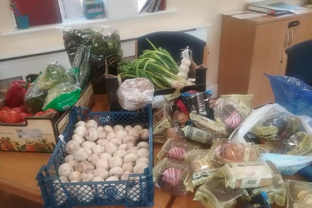 A donation of fresh produce, given to Madeira House Care Home.