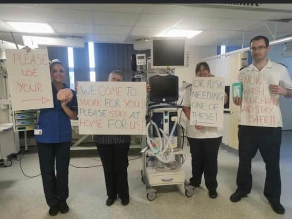 Alisom wants the Clap for Carers to celebrat carers like the ICU team at Boston Pilgrim Hospital who delivered their own video message about staying at home