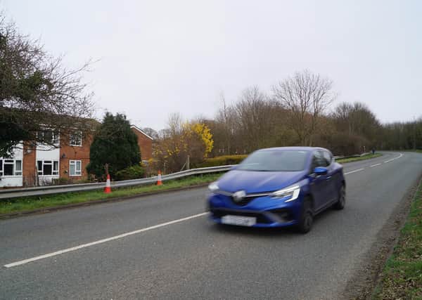 Low barriers on the edge of Caistor bypass and the speed of cars cause concern (car pictured not breaking limit) EMN-200319-162500001