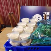The donation from Greggs to a local homeless charity.