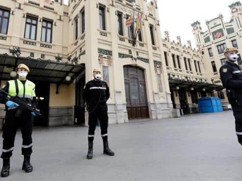 A scene in the streets of Spain where Cameron lives.