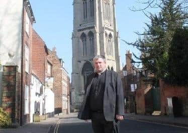 The Rector of Louth, Rev'd Nick Brown.