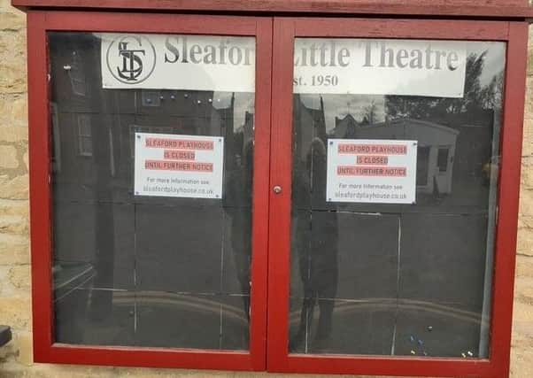 Sleaford Playhouse closed in line with government guidelines on coronavirus. EMN-200326-121541001