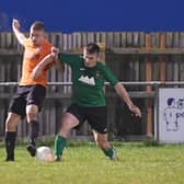 Sleaford Town versus Lutterworth in the United Counties League earlier this season.