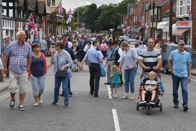 Crowds at last year's Woodhall Spa 1940s Festival. EMN-200327-111154001