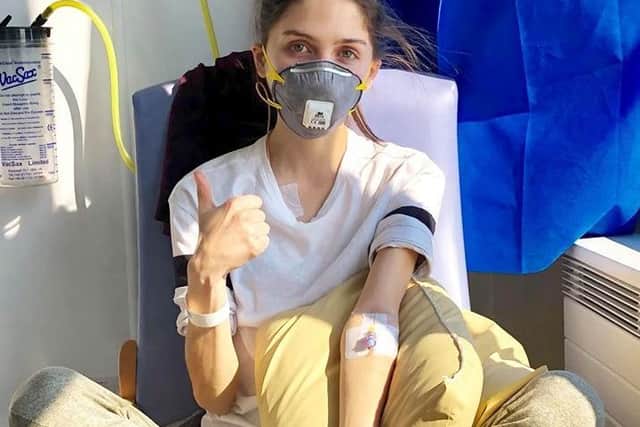 Evie Toombes is thanking everyone for staying home to prevent the spread of coronavirus.