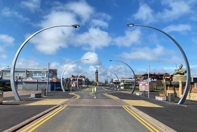 Now people must wait to see the new lighting in Skegness. Photo: John Byford.