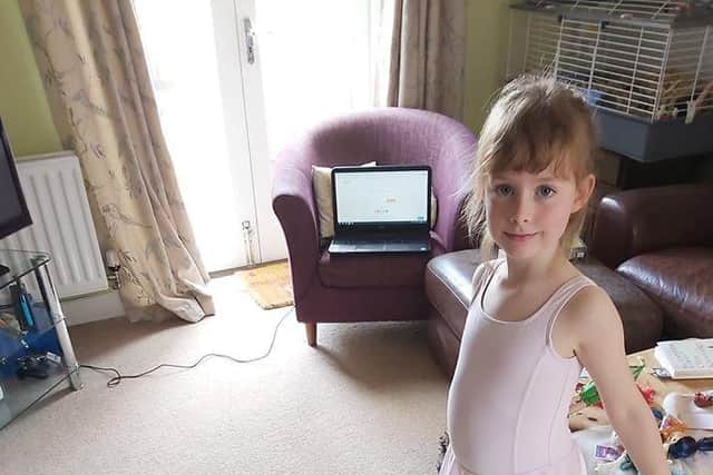 Matilda Hyde - one of the dancers following Jacqui’s classes online