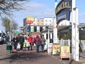 The scene in Skegness from two weeks ago when people ignored government warnings to stay home.