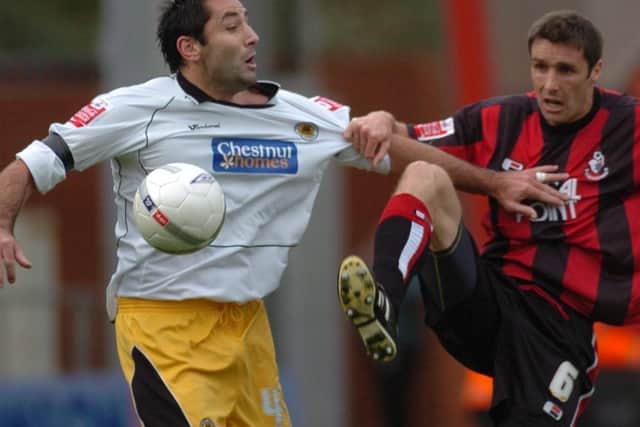 Paul Ellender in FA Cup action at Bournemouth.