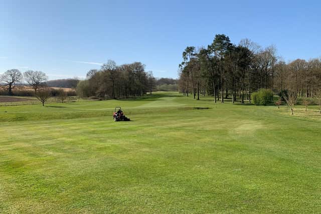 Greenkeeping work in progress at Kenwick Park Golf Club. EMN-200804-164845001