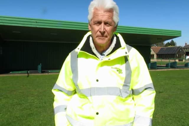 Tim Hutton, owner of Sidbrook Moor Golf Club, speaking on Facebook to members about the temporary closure. EMN-200804-160341001