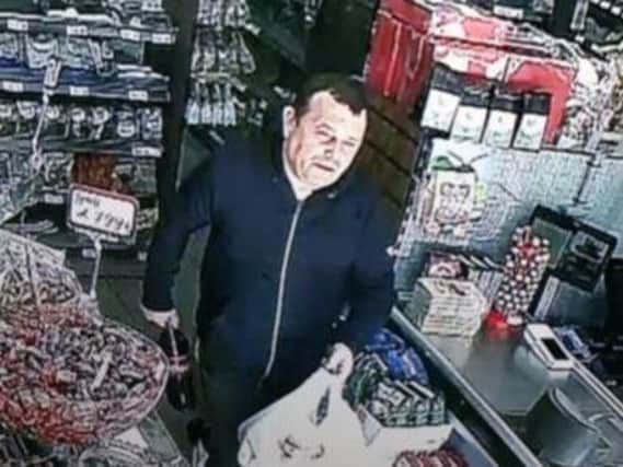 The man police would like to talk to caught on CCTV