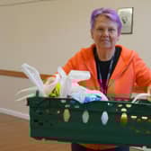 MRAG member and town councillor June Clark with her deliveries
