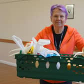 MRAG member and town councillor June Clark with her deliveries