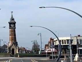 What a difference a year makes. Tower Esplanade without the visitors normally expected at Easter.