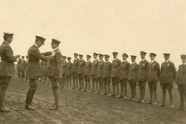 A medal presentation by Air Commodore Longcroft at Cranwell. EMN-201004-130554001