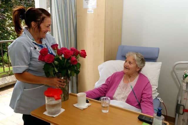 Caring at St Barnbas Hospice's Lincoln in-patient centre. EMN-200414-125141001