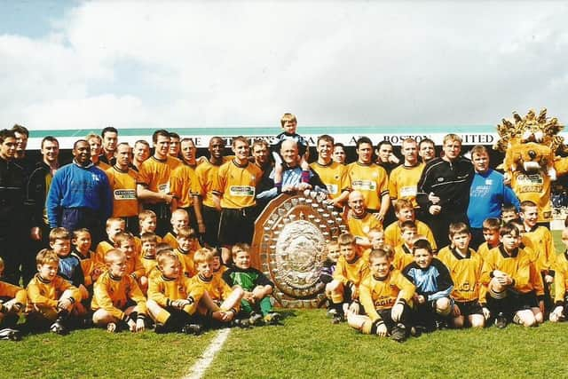 Parading the shield before facing Newport.