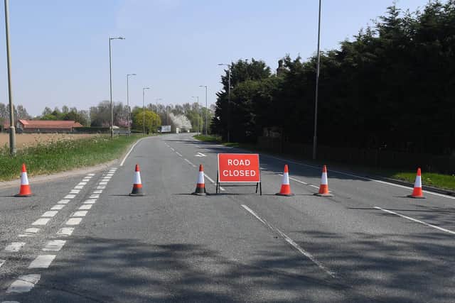 The A17 was also closed for some time.