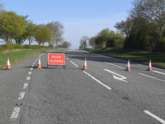 The A15 north of Sleaford was closed for several hours.