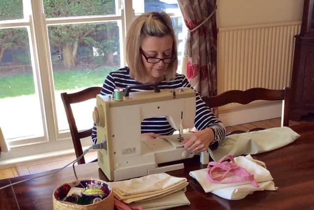 Lisa Phillips of the Skegness Scrubs Sewing Group