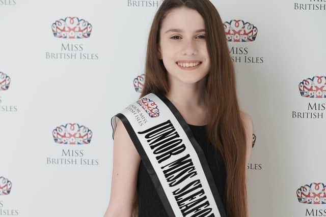 Sharna Tate - into the finals of Miss Junior British Isles contest. EMN-200424-114337001