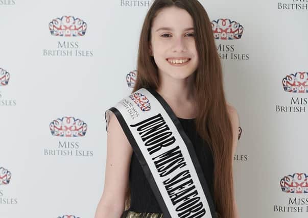 Sharna Tate - into the finals of Miss Junior British Isles contest. EMN-200424-114337001