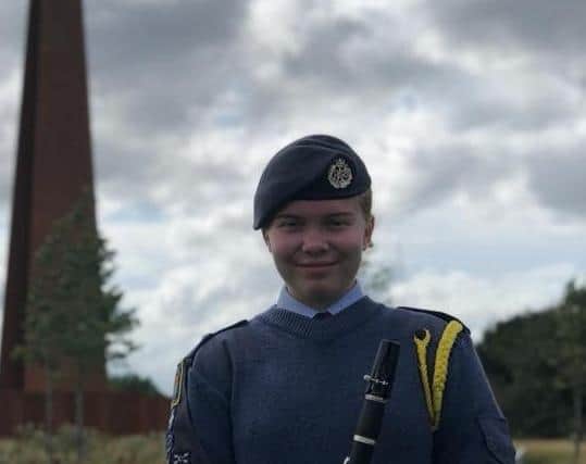 Principal Clarinettist, Cadet Flight Sergeant Annabel Garrod, 17, from Louth. EMN-200422-143626001