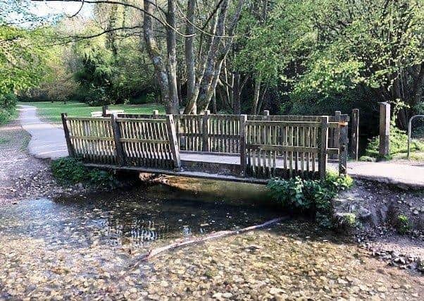 The bridge at Hubbard’s Hills has been damaged in the last couple of weeks