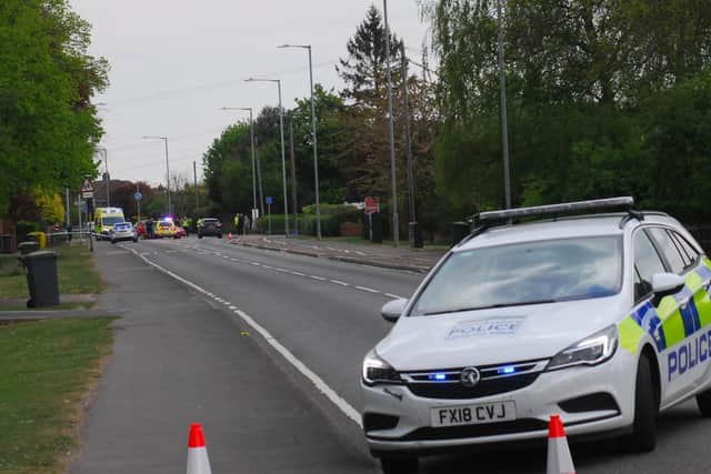 Grantham Road closed in Sleaford after a collision at the junction of Rookery Avenue.