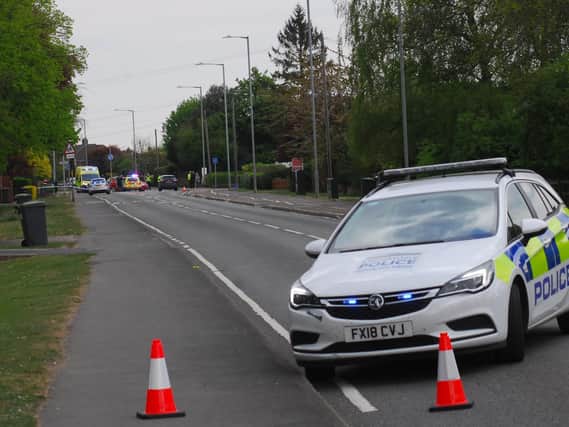 Grantham Road closed in Sleaford after a collision at the junction of Rookery Avenue.