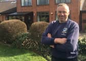 Head greenkeeper Colin Hopper awaits the green light.