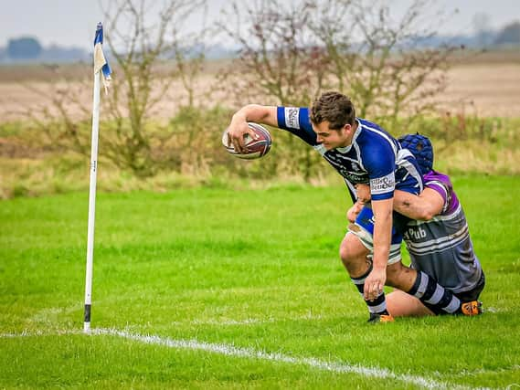 George Sharp scores during last season's demolition of Nottinghamians. Photo: David Dales