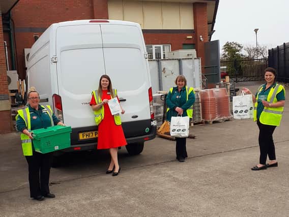 Store manager Hannah Gowland and the Doorstep Delivery team Tanya Smith, Lynsey Beale and Chantelle Cooper.