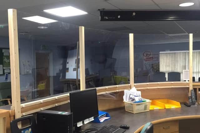 The bespoke creation at Swineshead Medical Group.