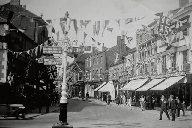 An image of another war-time event shows how Horncastle might have looked on VE Day. Photo: Horncastle H&H Society