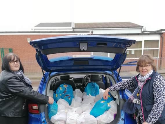 Staff at the Richmond School have been delivering school meals.